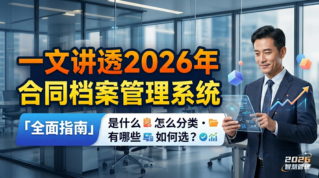 一文讲透2026年合同档案管理系统：是什么、怎么分类、有哪些、如何选？