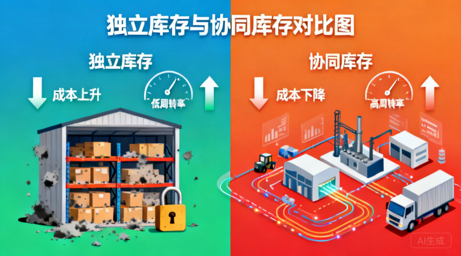 独立库存 vs 供应商协同库存，周转率与成本差异有哪些？