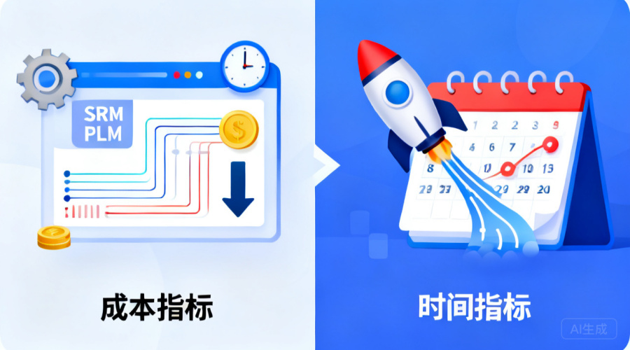 SRM与PLM集成的投入与缩短产品上市周期带来的收益对比