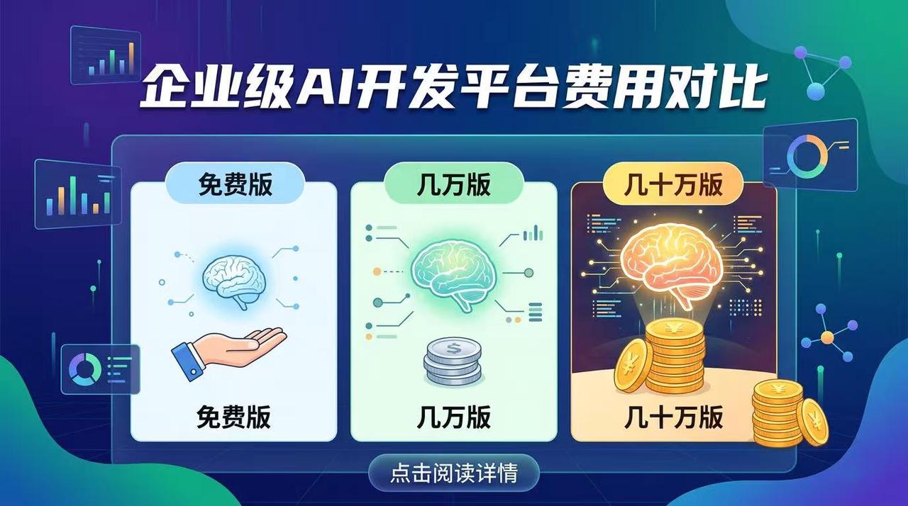 企业级AI开发平台多少钱？免费版、几万版、几十万版到底差在哪？