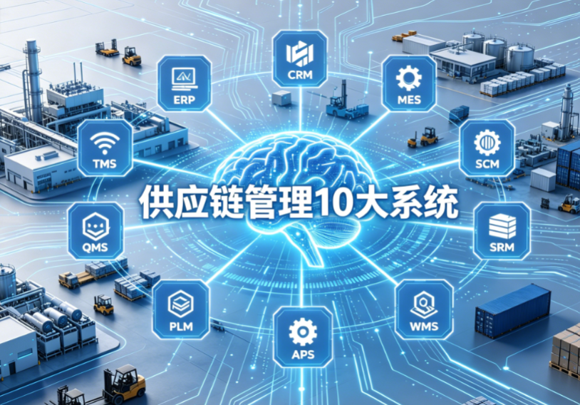 供应链管理10大系统盘点：ERP、CRM、MES、SCM、SRM、WMS、PLM、APS、QMS、TMS一次讲清