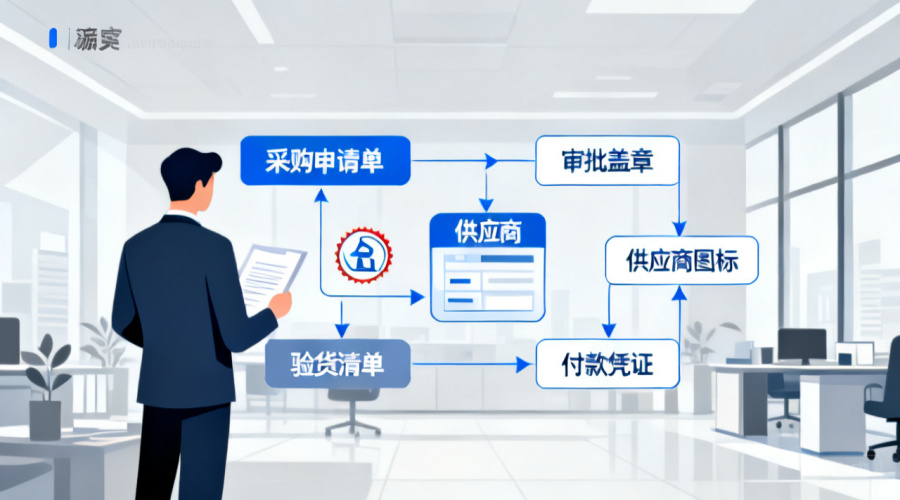 采购管理系统日常业务处理流程包括哪些步骤？从采购申请到验收付款的6个关键环节详解