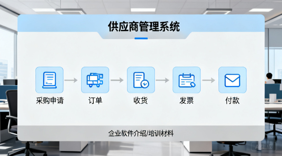 供应商管理系统流程包括哪些？从采购申请到付款结算的5个标准化环节
