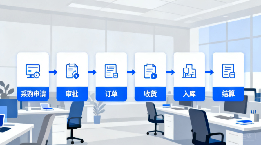 采购管理系统业务处理流程包括哪些关键环节？从采购申请到入库结算六步详解