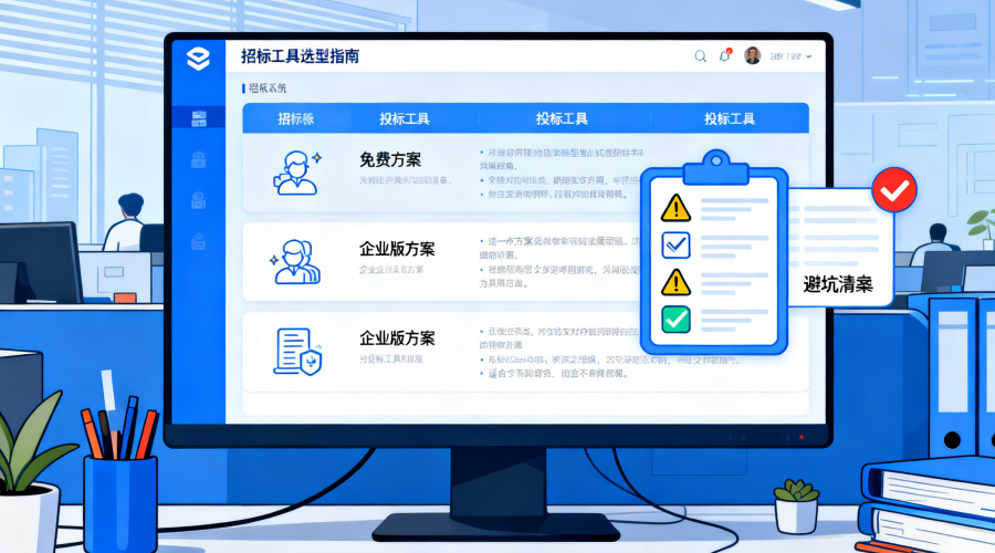 招投标系统投标工具有哪些？从免费到企业版，3类选型方案与避坑清单