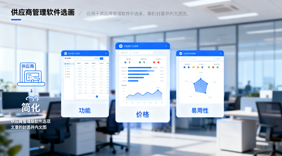 供应商管理平台软件有哪些？从功能、价格与易用性选出最适合的3款