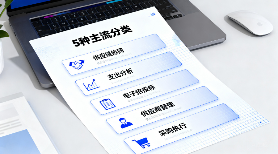 数字化采购管理平台有哪些类型的？一张清单说清5种主流分类与细分场景