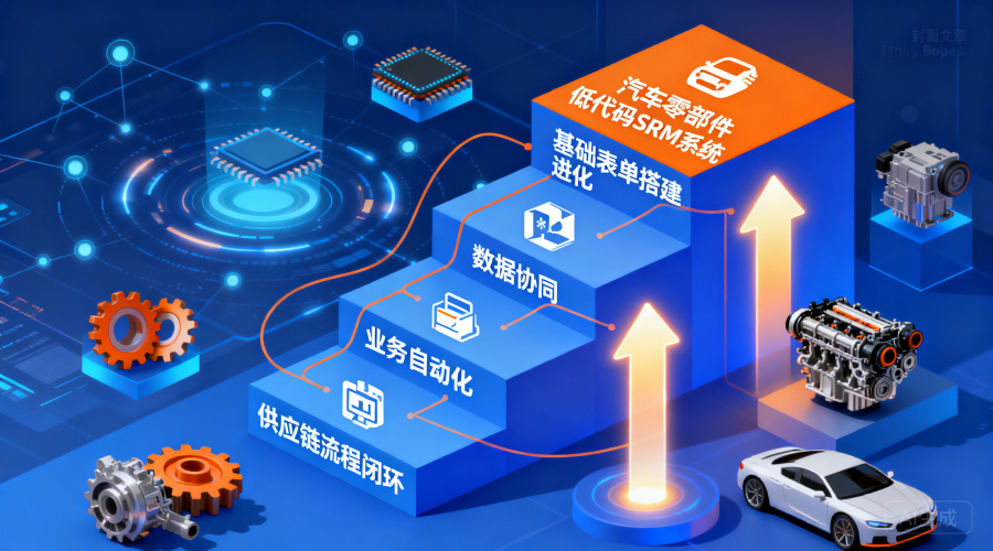 汽车零部件低代码SRM系统怎么选？从&ldquo;表单搭建&rdquo;到&ldquo;流程闭环&rdquo;的4个台阶