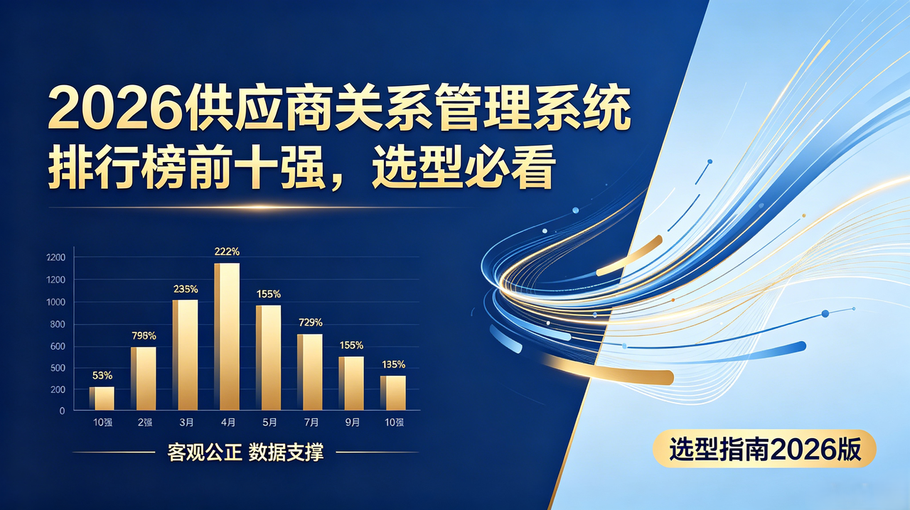 2026 供应商关系管理系统排行榜前十强，选型必看