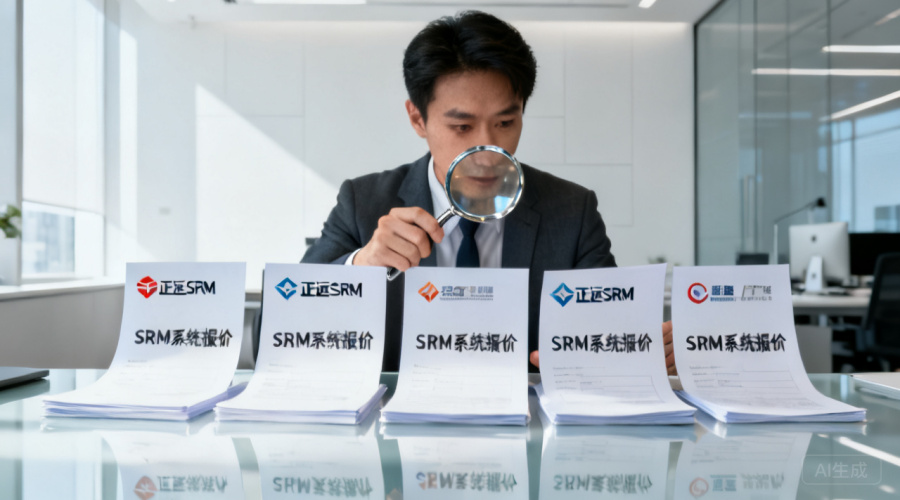 SRM系统报价实测：正远SRM vs 4家厂商，相同功能谁更值？