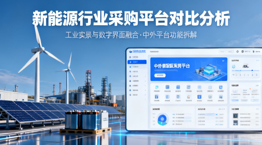 新能源行业采购平台深度测评：国产方案vs国外方案，谁更胜一筹？